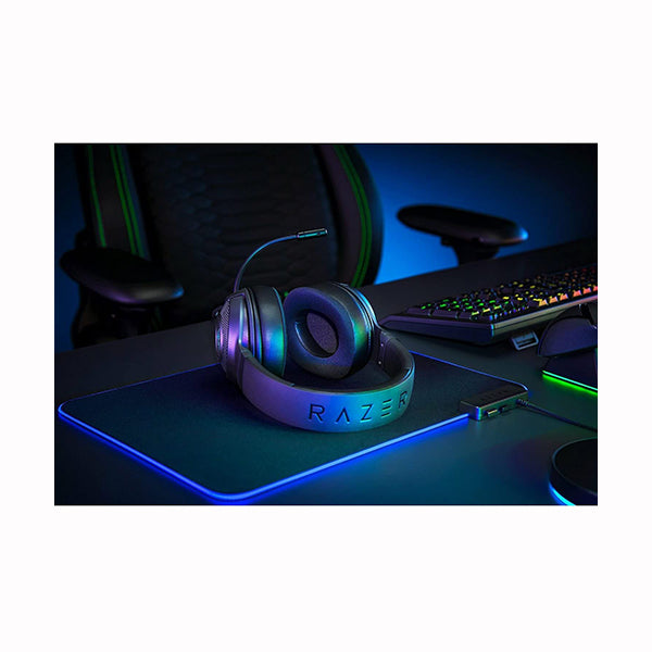 Razer Kraken V3 X Gaming Headset: 7.1 Surround Sound - USB - HyperClear Bendable Cardioid Mic - Chroma RGB Lighting - for PC - RZ04-03750300-R3M1