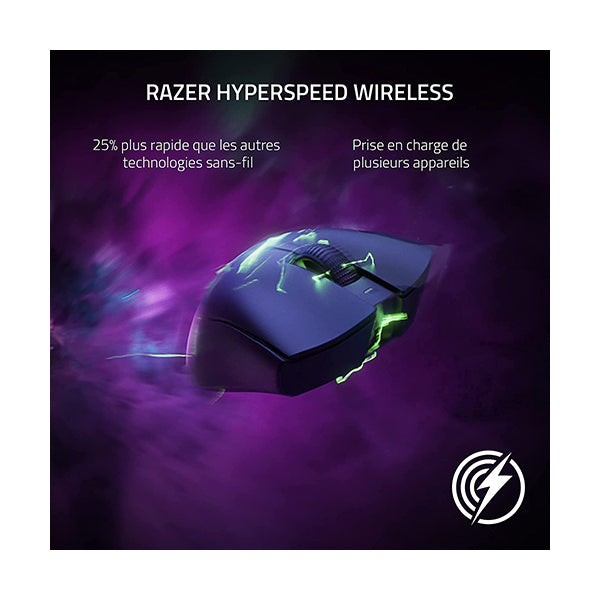 Razer DeathAdder V3 Pro - Lightweight Ergonomic Wireless Esports Mouse (63g Lightweight Design, Focus Pro 30K Optical Sensor, Gen-3 Mouse Switches, HyperSpeed Wireless) Black - RZ01-04630100-R3G1