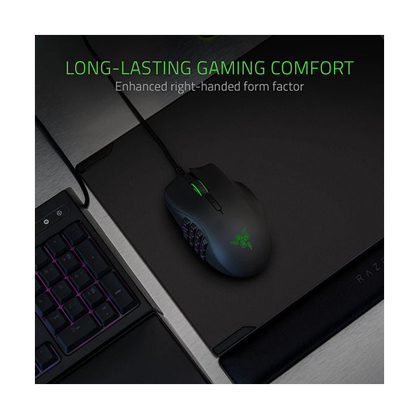 Razer Naga Trinity Chroma MMO Gaming Mouse, Up to 19 Programmable buttons- Interchangeable Side - RZ01-02410100-R3M1