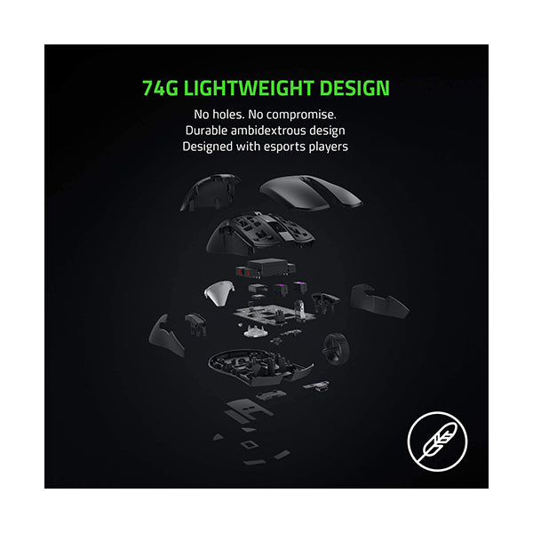 Razer Viper Ultimate Hyperspeed Lightweight Wireless Gaming Mouse & RGB Charging Dock: Fastest Gaming Mouse Switch - 20K DPI Optical Sensor - Chroma Lighting - 8 Programmable Buttons - 70 Hr Battery - RZ01-03050100-R3G1