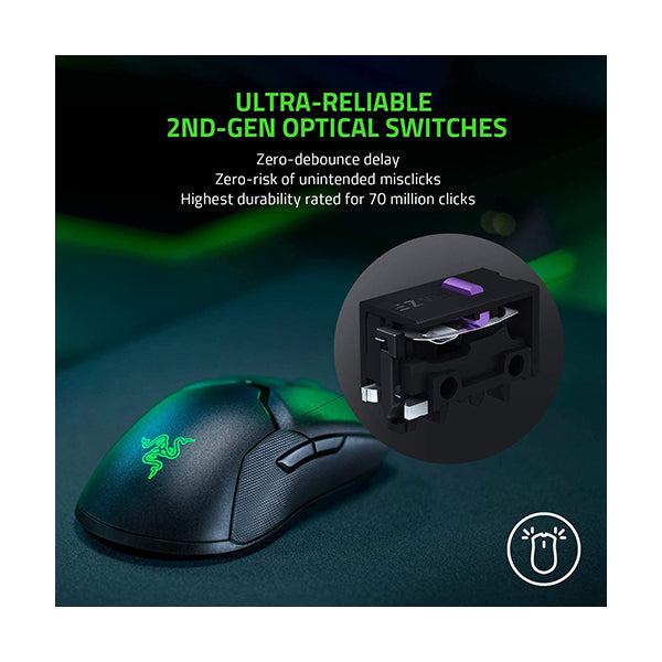 Razer Viper Ultimate mouse Right-hand RF Wireless+USB Type-A Optical 20000 DPI