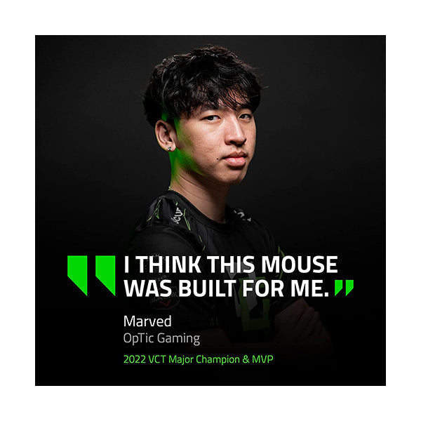 Razer Viper V2 Pro HyperSpeed Wireless Gaming Mouse: 58g Ultra-Lightweight - Optical Switches Gen-3 - 30K Optical Sensor - On-Mouse DPI Controls - 80hr Battery - USB Type C Cable Included - RZ01-04390100-R3G1