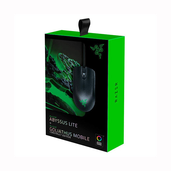 Razer Abyssus Lite & Razer Goliathus Mobile Construct Edition 15m. Soft Small Multi-Colour - Mouse and Mouse Mat Bundle - RZ83-02730100-B3M1