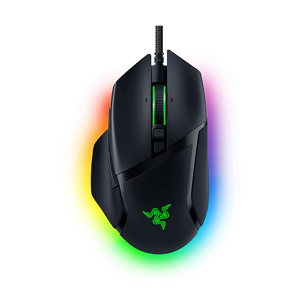 Razer Basilisk V3 Customizable Ergonomic Gaming Wired Mouse: Chroma RGB Lighting - 26K DPI Optical Sensor - 11 Programmable Buttons - HyperScroll Tilt Wheel - RZ01-04000100-R3M1