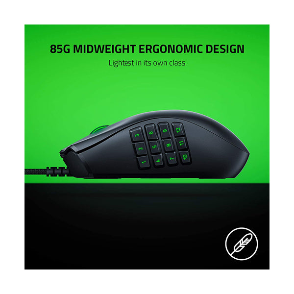 Razer Naga X Wired MMO Gaming Mouse - RZ01-03590100-R3M1