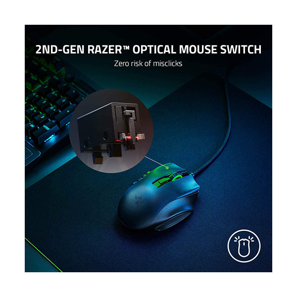 Razer Naga X Wired MMO Gaming Mouse - RZ01-03590100-R3M1