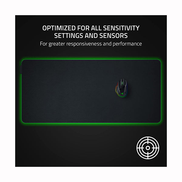 Razer Goliathus Chroma 3XL Gaming Mouse Pad: Micro-Textured Cloth Surface - Large to Cover Desk Setup - Chroma RGB - Optimized for All Sensitivity Settings and Sensors - Non-Slip Rubber Base - RZ02-02500700-R3M1