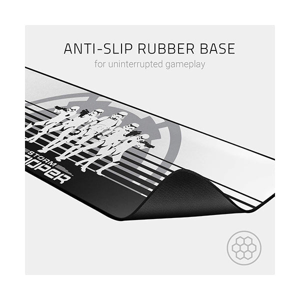 Razer Goliathus Speed (Extended) Gaming Mousepad – [Stormtrooper Limited Edition]: Smooth Gaming Mat – Anti-Slip Rubber Base – Portable Cloth Design – Anti-Fraying Stitched Frame - RZ02-01072600-R3M1