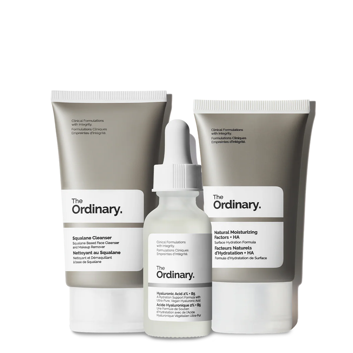 The Ordinary Daily Set(Squalane Cleanser Natural Moisturizing Factors + HA Hyaluronic Acid 2% + B5)