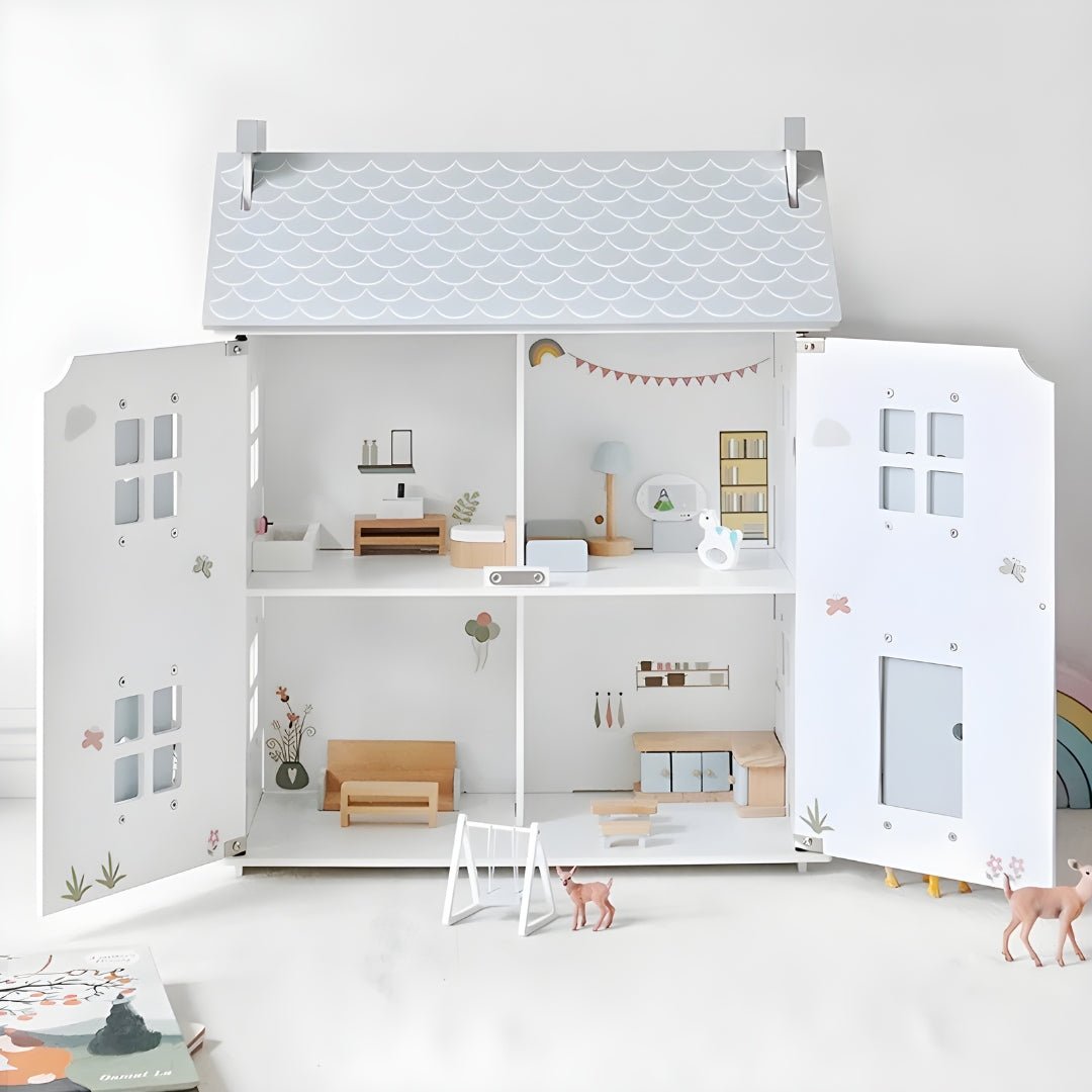 Premium Wooden Dollhouse with Full Accessories