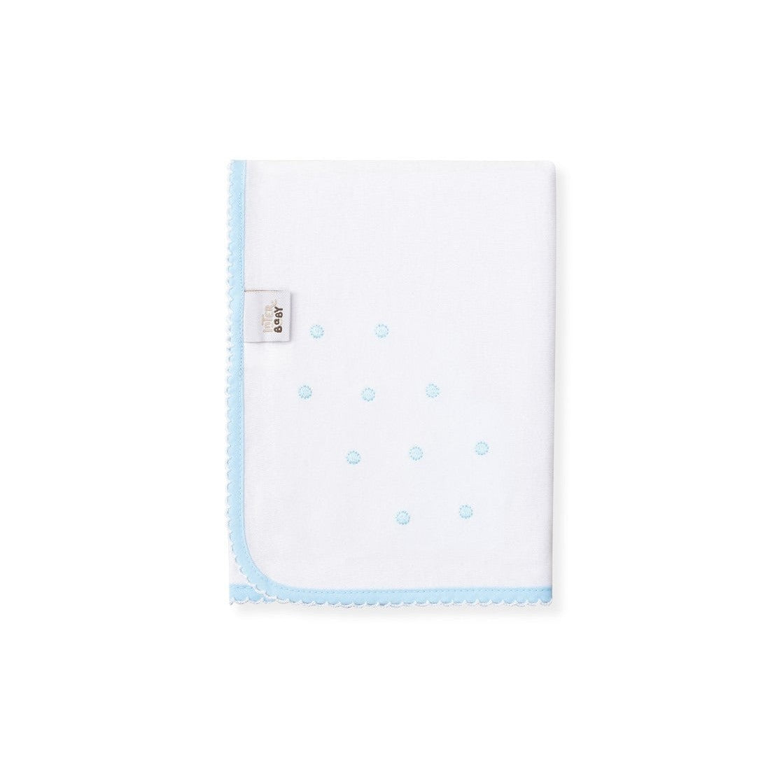 Interbaby Embroidered Gauze Blue