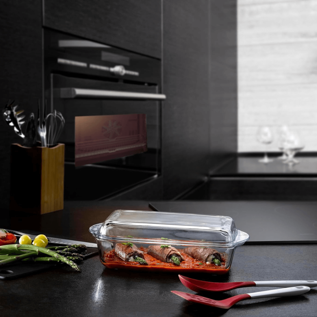 Rectangular Casserole With Lid Oven Safe Glass 2.9L