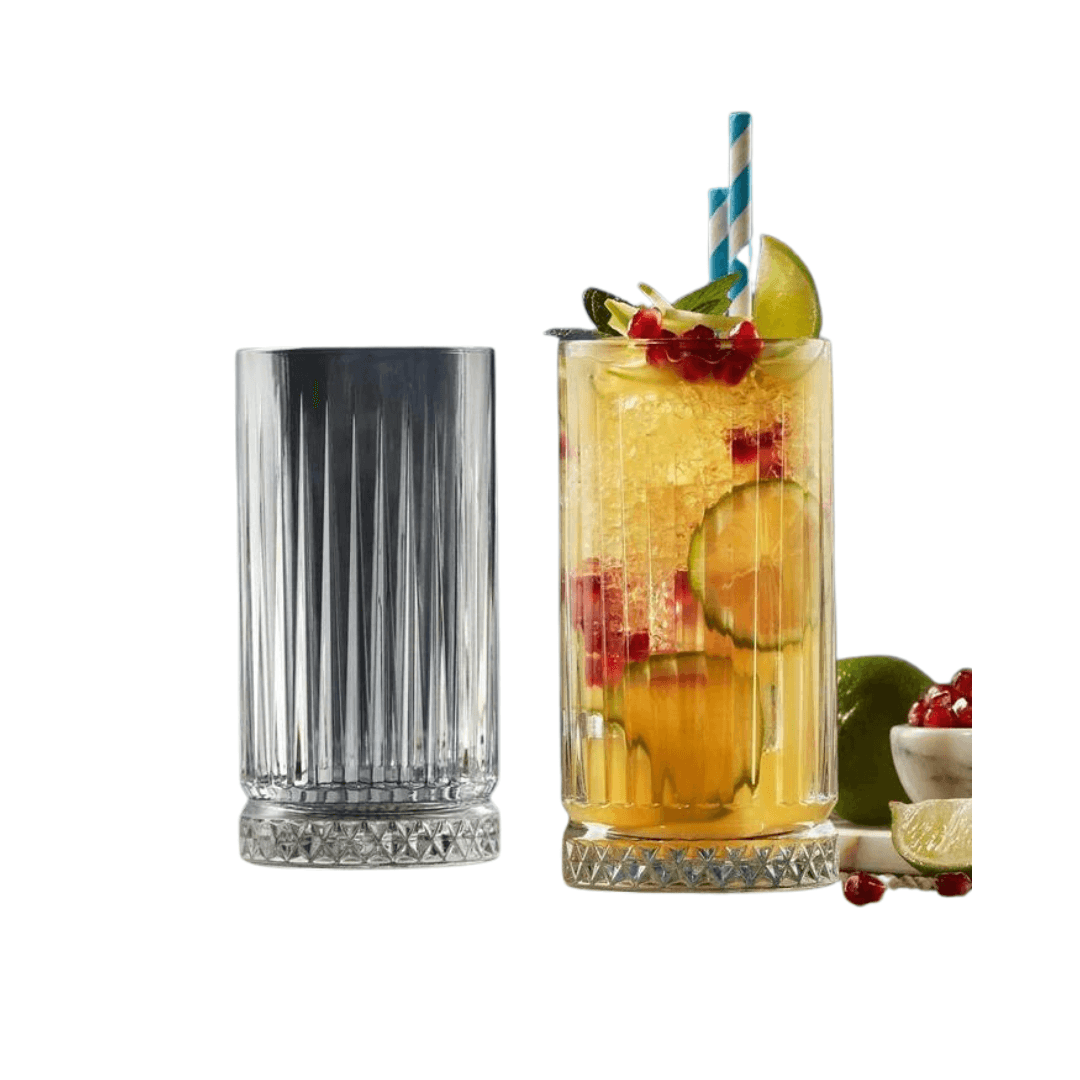 Retro Design Glass Set Of 4 Cocktail Glasses 280ML