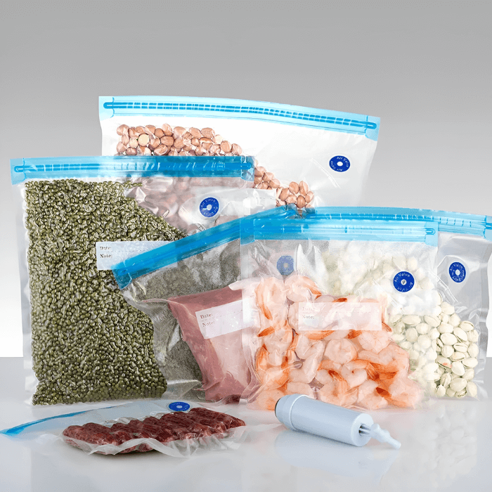 15 Reusable Vacuum Bags Set + Vacuum Pump - Medaid International