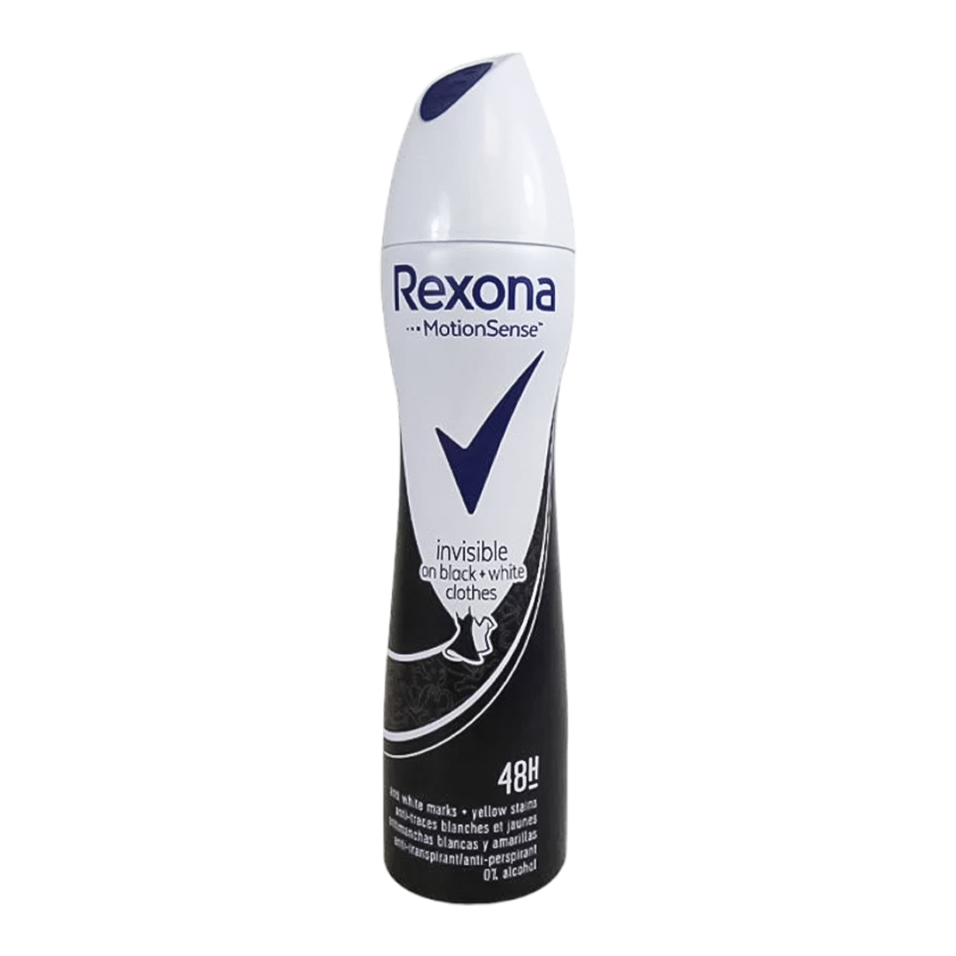 Rexona Invisible On Black & White Clothes Spray Deodorant - 200ml - Medaid International
