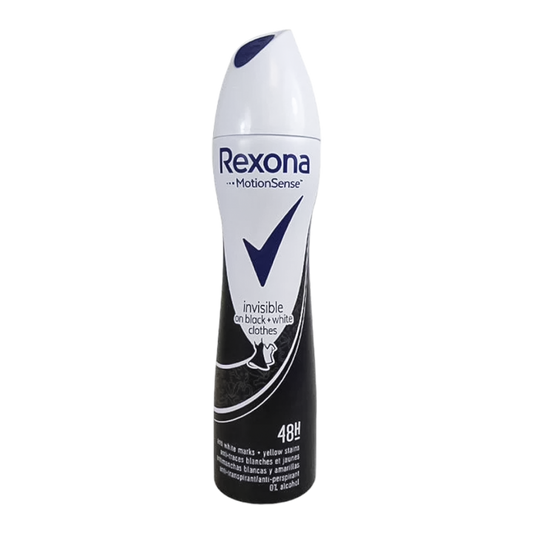 Rexona Invisible On Black & White Clothes Spray Deodorant - 200ml - Medaid International