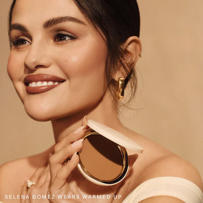 Rare Beauty by Selena Gomez 
Warm Wishes Soft Matte Powder Bronzer           Color: Sun Blaze - tan with neutral warm undertone