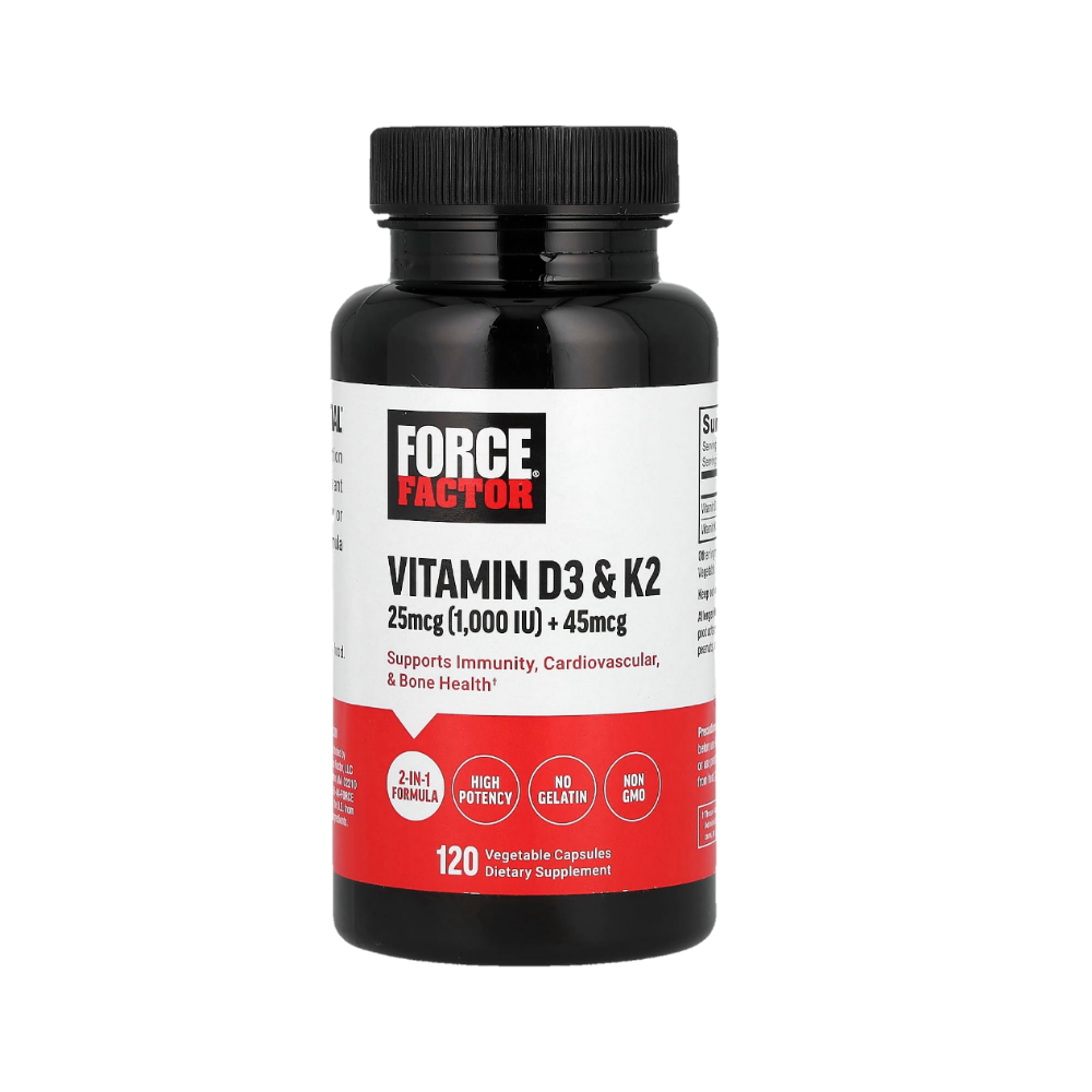 Vitamin D3K2 1,000 IU force factor