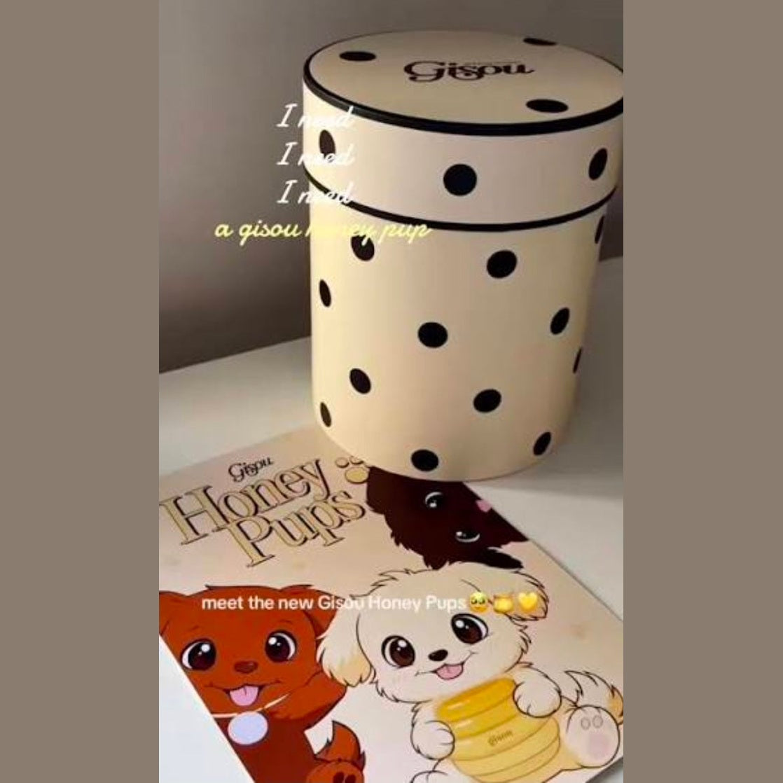 GISOU SECRET HONEY PUPS ITS A SURPRISE HONEY PUP + Gisou lip MASK