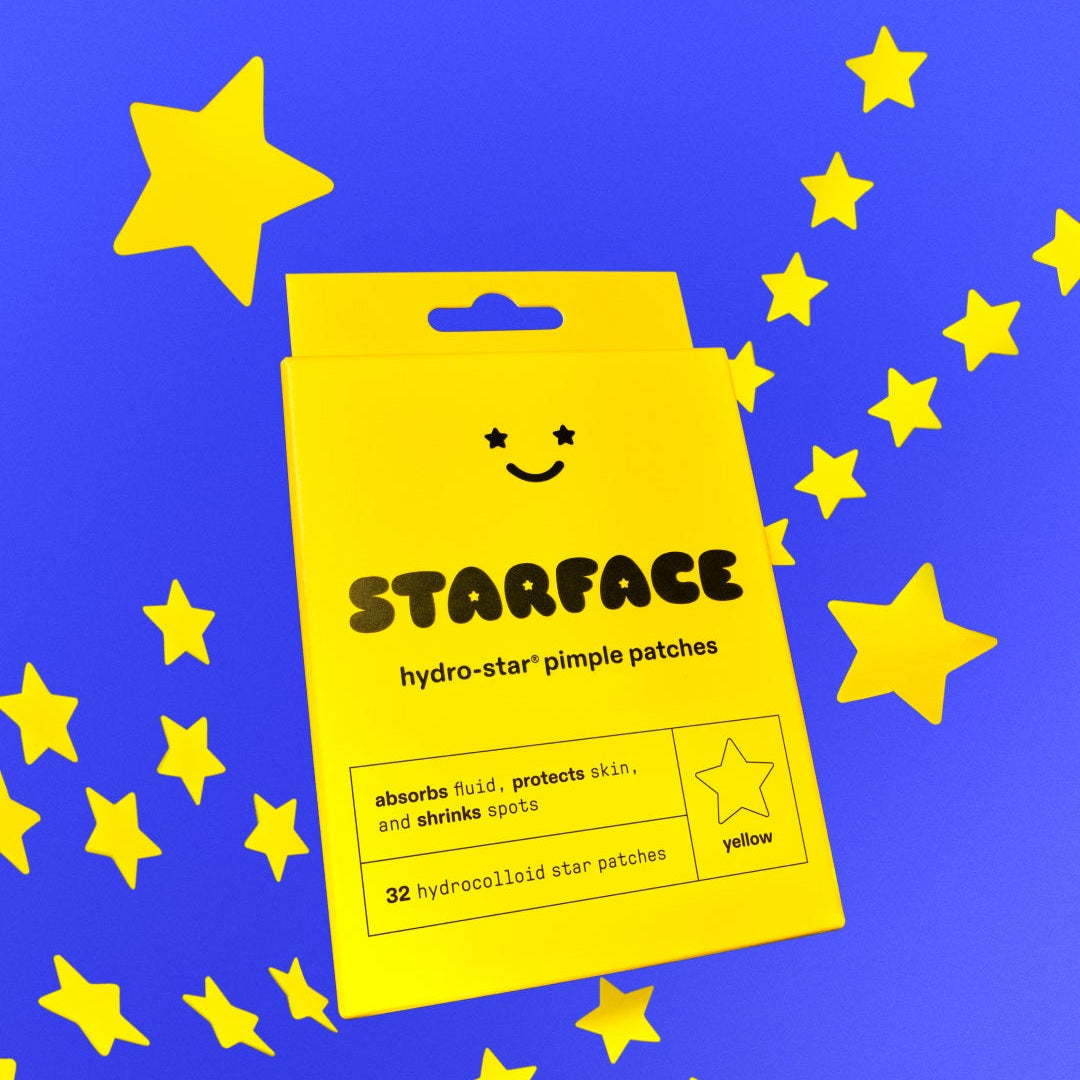 STAR FACE hydro-star® refill
Absorbs. Shrinks. Protects.
your fav hydrocolloid pimple protectors in classic yellow