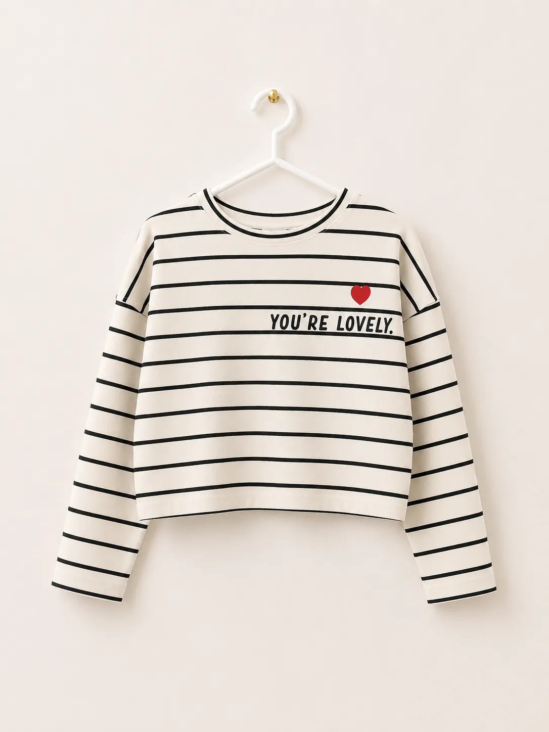 Zara Girl's Off White & Black Striped Sleeves Blouse | Zara In Lebanon