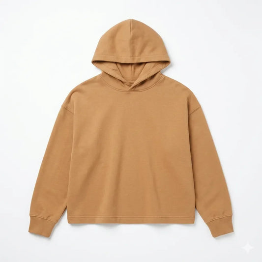 Zara Boy's Camel Plain Long Sleeve Hooded Blouse|Zara in Lebanon