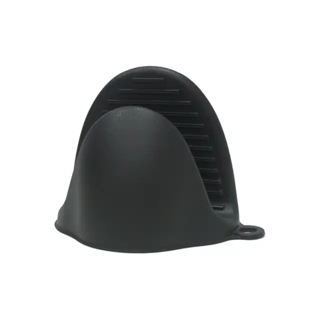 BLACK SILICONE ANTI HEAT HAND MITS 1 pc