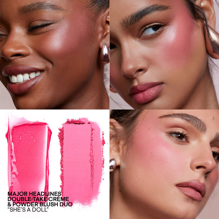 Patrick Ta Major Headlines Double Take Cream & Powder Blush Duo - She's a doll