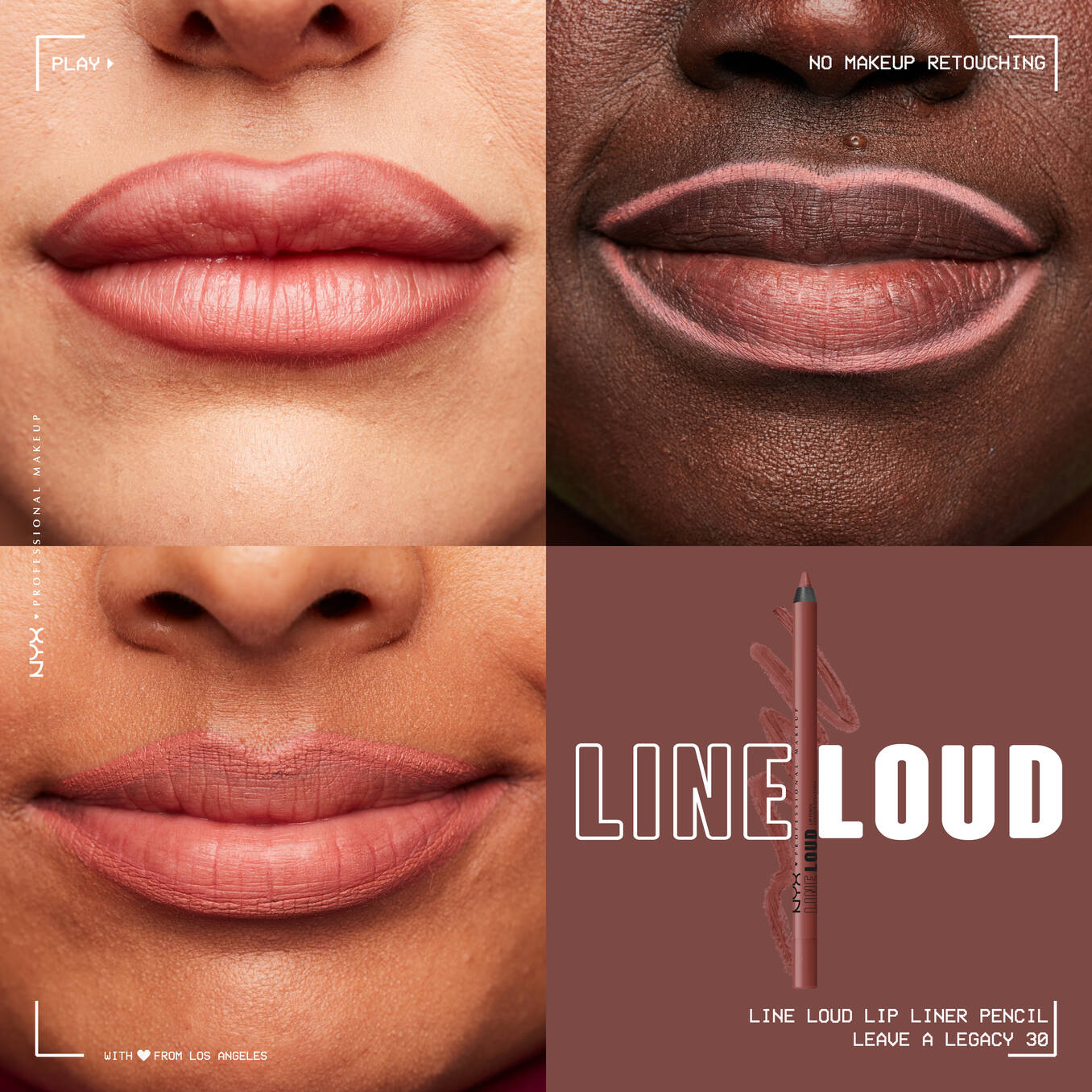 Nyx Line Loud Vegan Longwear Lip Liner
Infused With Jojoba Oil + Vitamin E- leave a legacy
