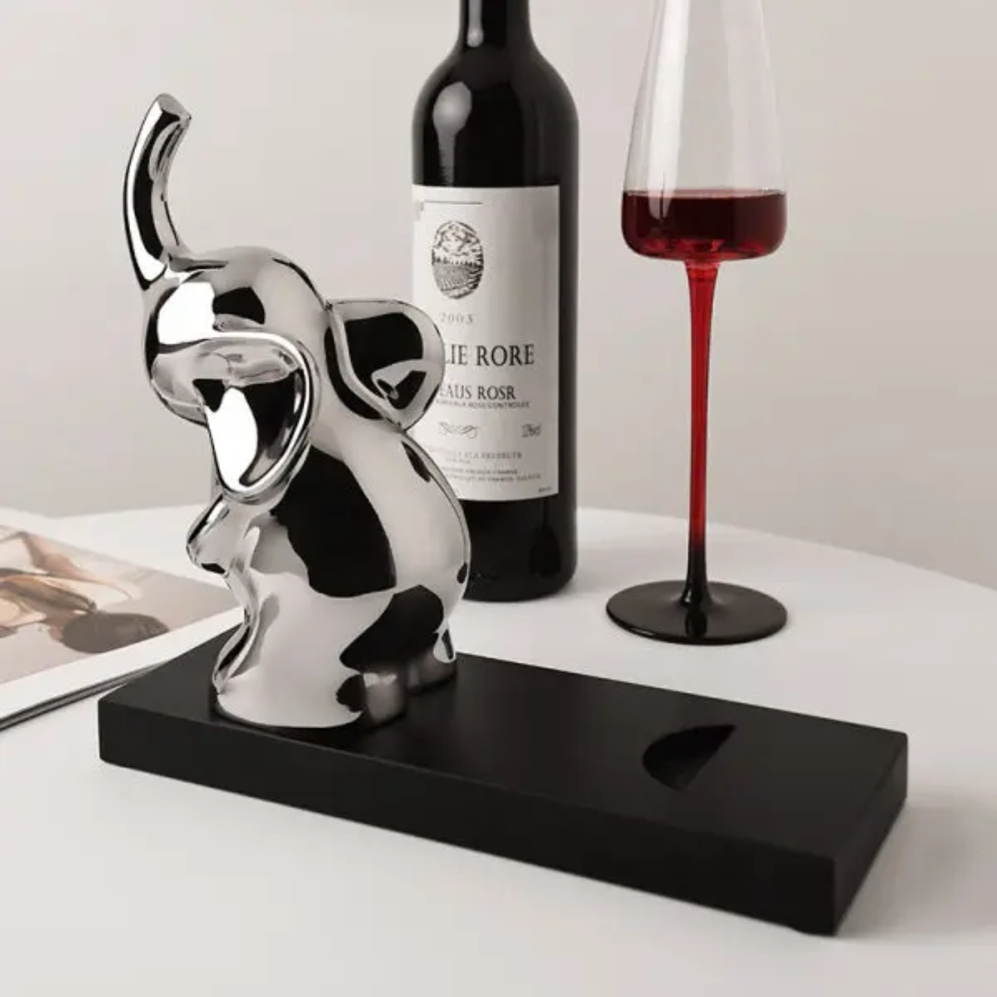 ELEPHANT WINE BOTTLE HOLDER