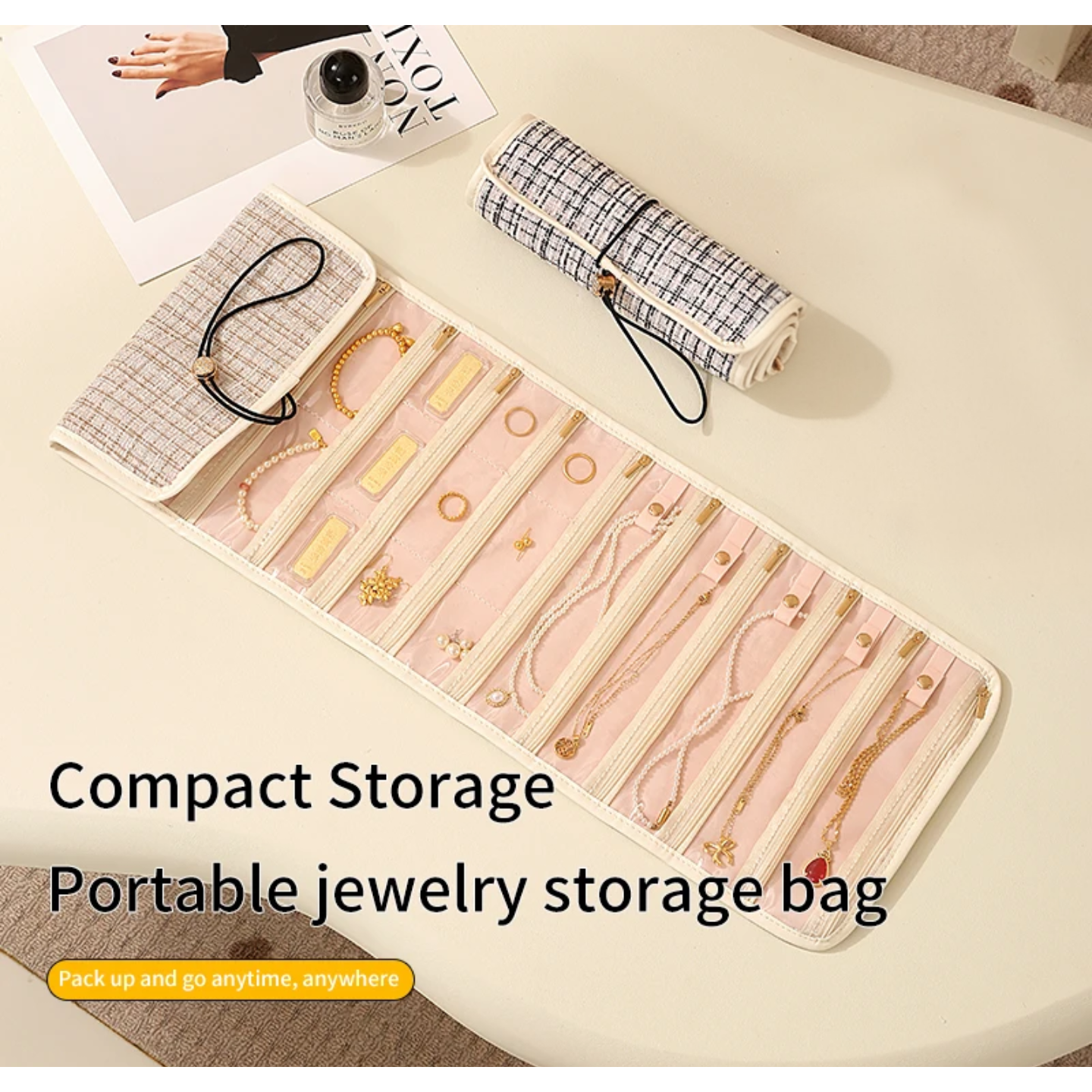 FOLDABLE JEWELRY ORGANIZER BAG