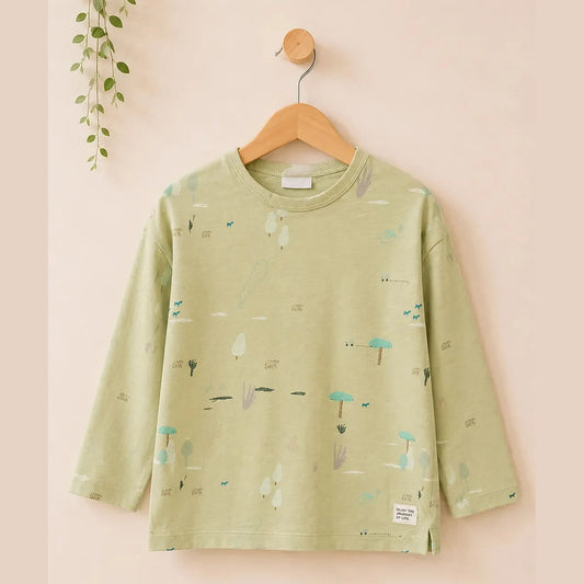 Zara Boy's Light Green Long Sleeve Blouse | Zara In Lebanon