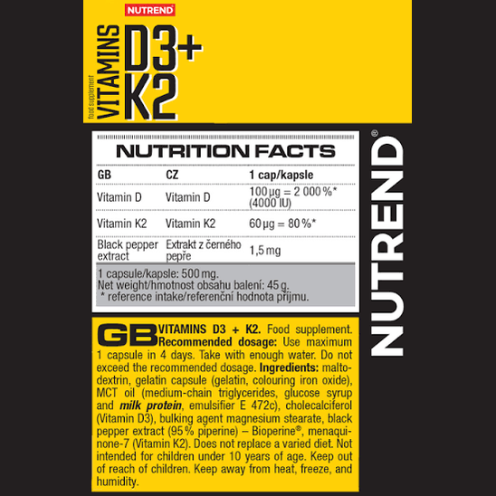 Vitamin D3K2 4,000 IU