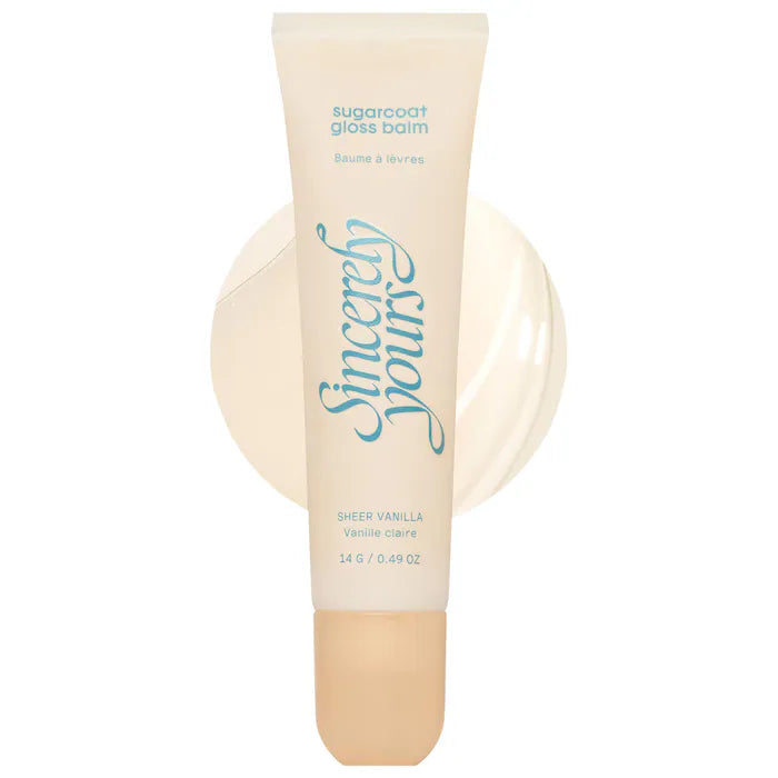 Sincerely Yours 
Sugarcoat Gloss Soothing & Hydrating Lip Balm.  Color: Vanilla