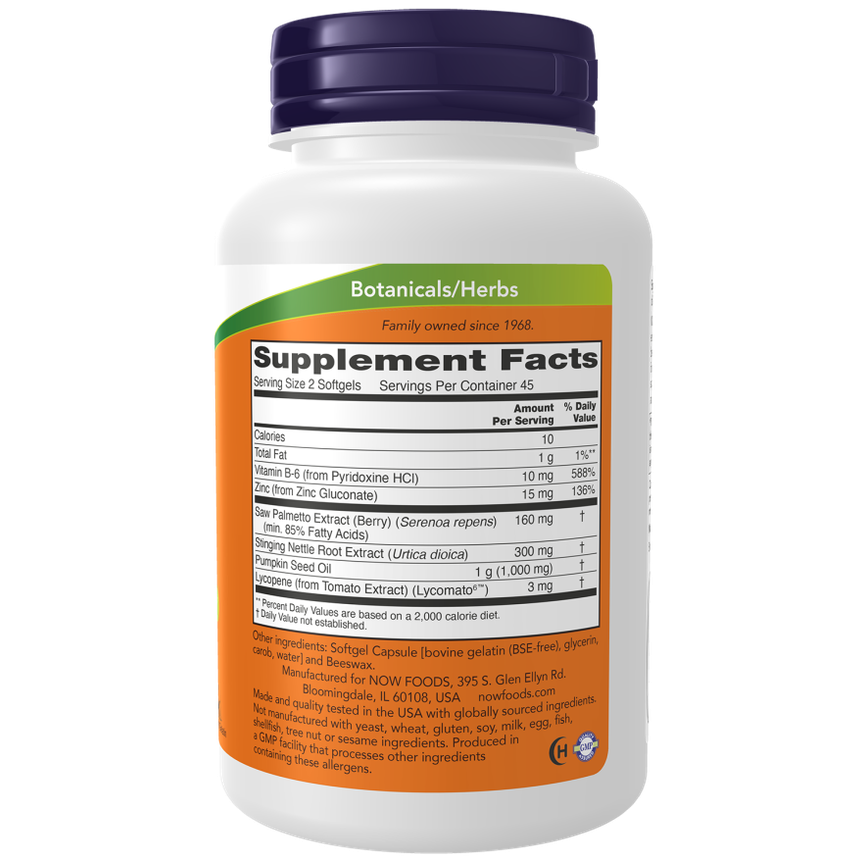 Prostate Support Saw palmetto + Pumpkin Seed