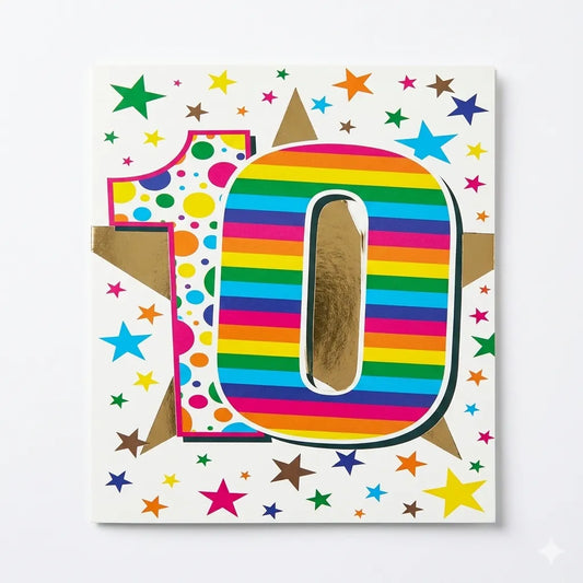 Card Group Brightly Colored 10th Birthday Greeting Card|Card Group In Lebanon