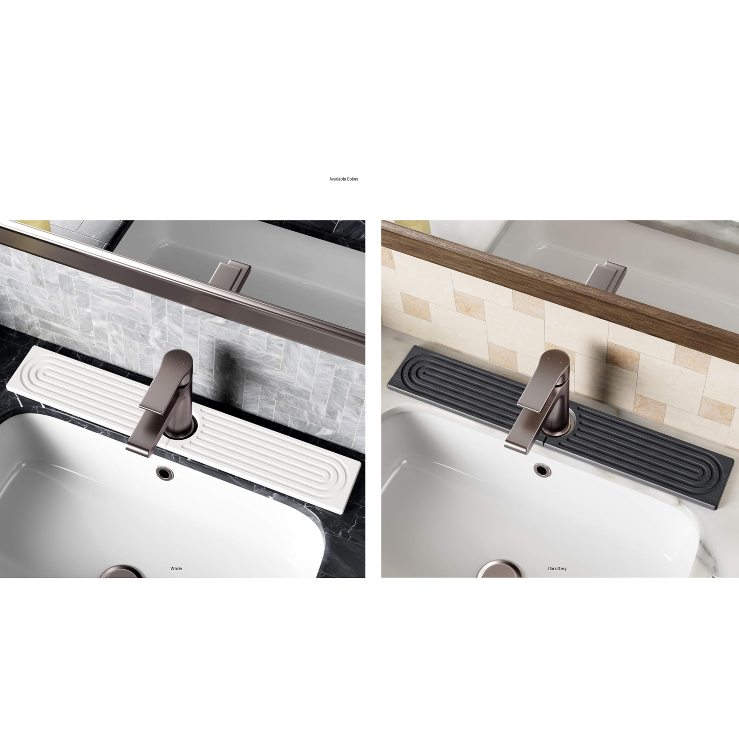 Diatomite Stone Fast Drying Faucet Mat for Sink