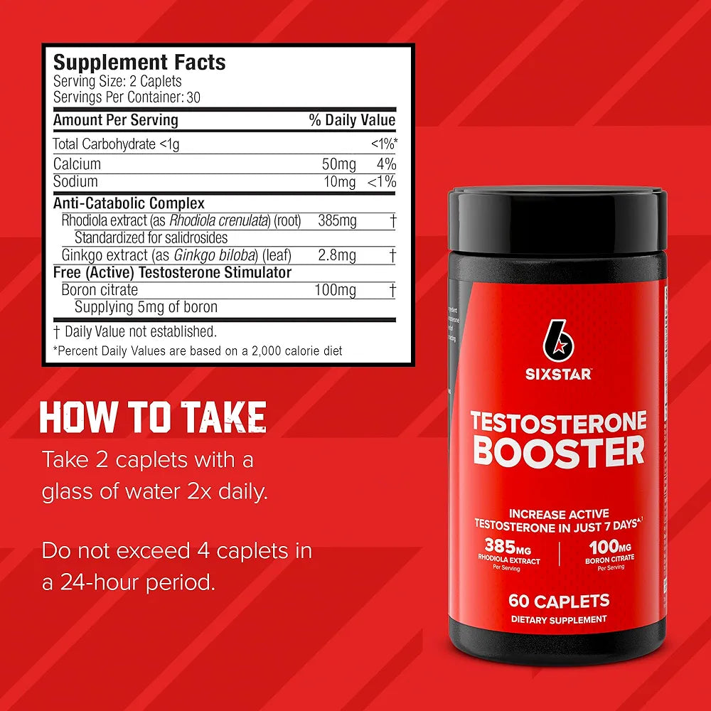Testosterone Booster Six Star with Rhodiola