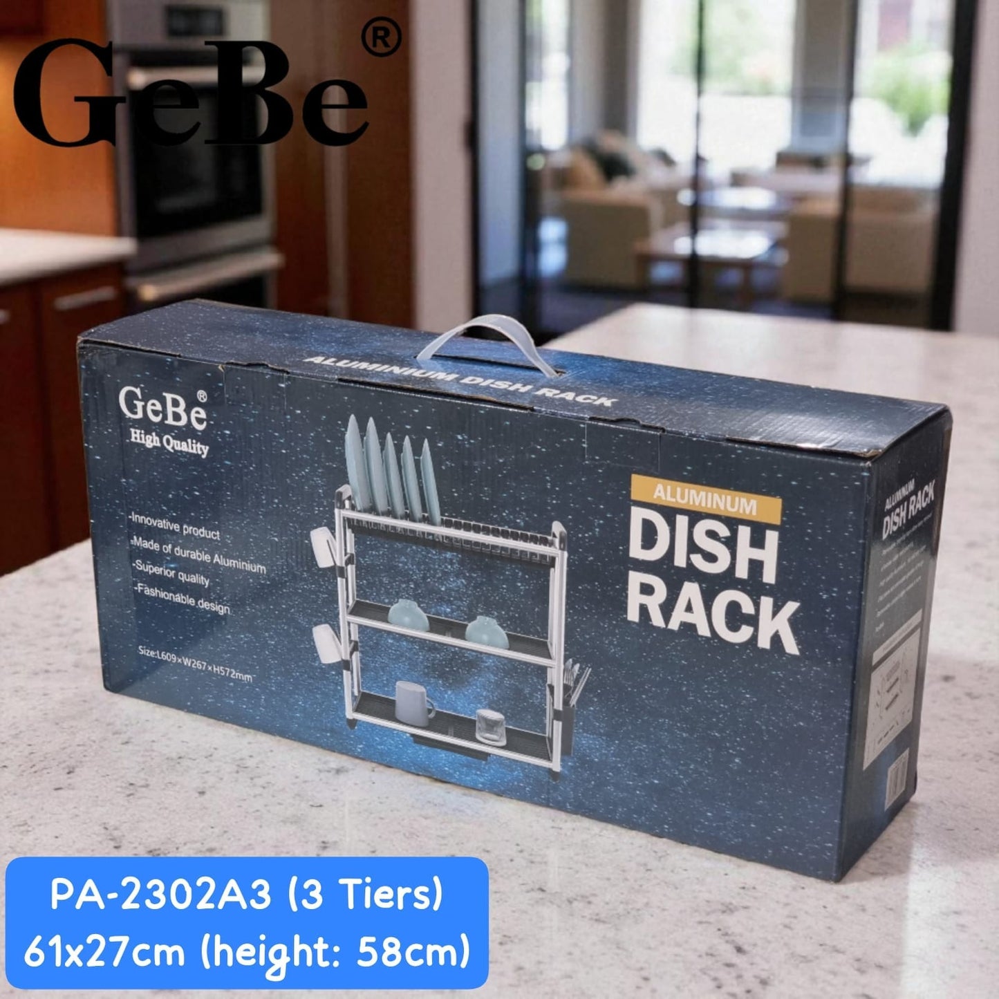 GEBE ALUMINUM DISH RACK - Medaid International