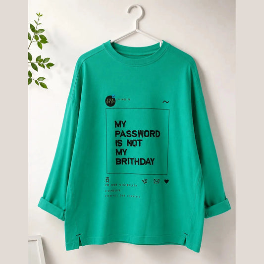 Zara Boy's Green Chest Print Long Sleeve Blouse | Zara In Lebanon