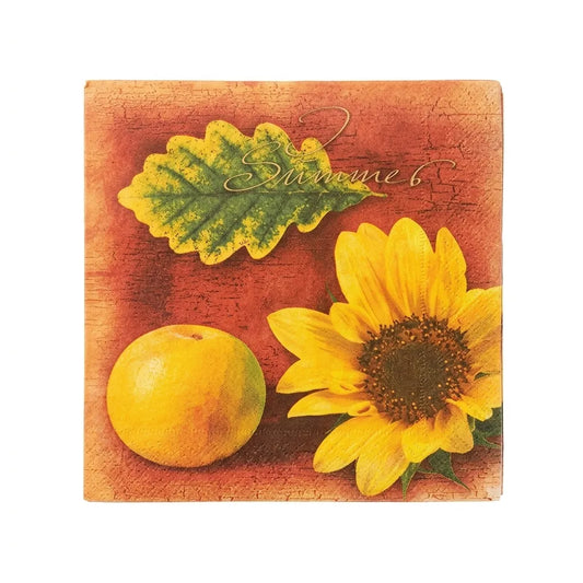Geroma 20 Napkins Autumn Sunflower Design|Geroma In Lebanon