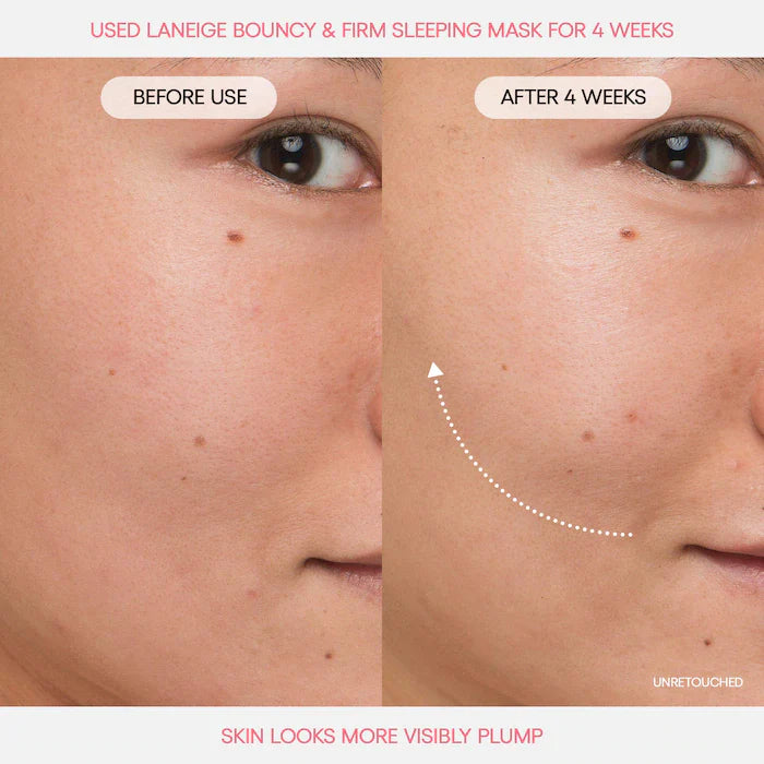 LANEIGE 
Bouncy + Firm Radiance Boosting Sleeping Mask with Peony Collagen Complex -60ml