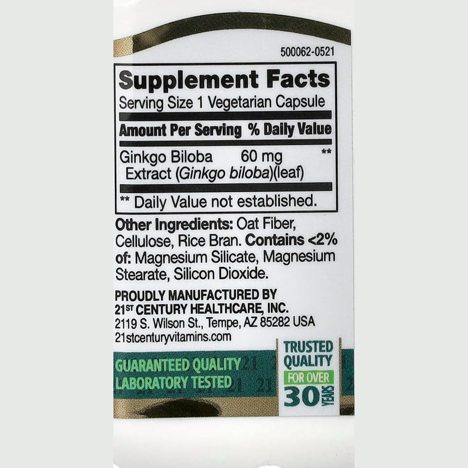 Ginkgo Biloba standarized