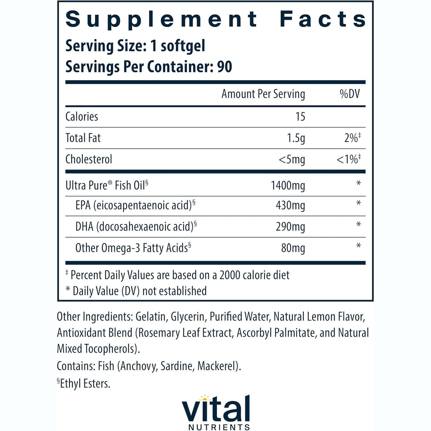 Vital Fish Oil Omega 3