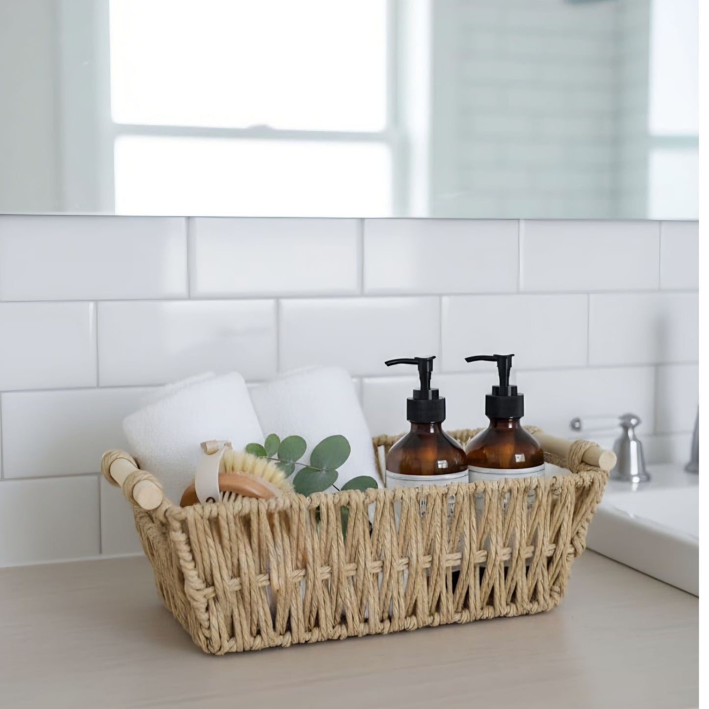 STORAGE RATTAN BASKET 30*16*10 cm