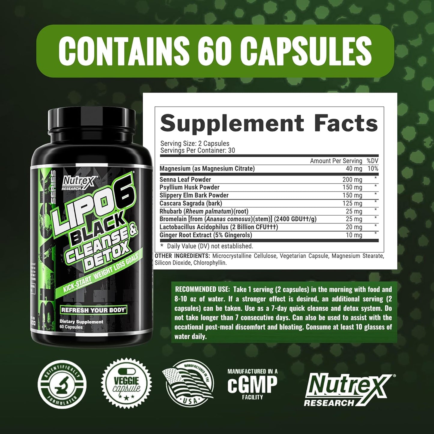 Lipo 6 Colon Detox + Digestive Enzymes