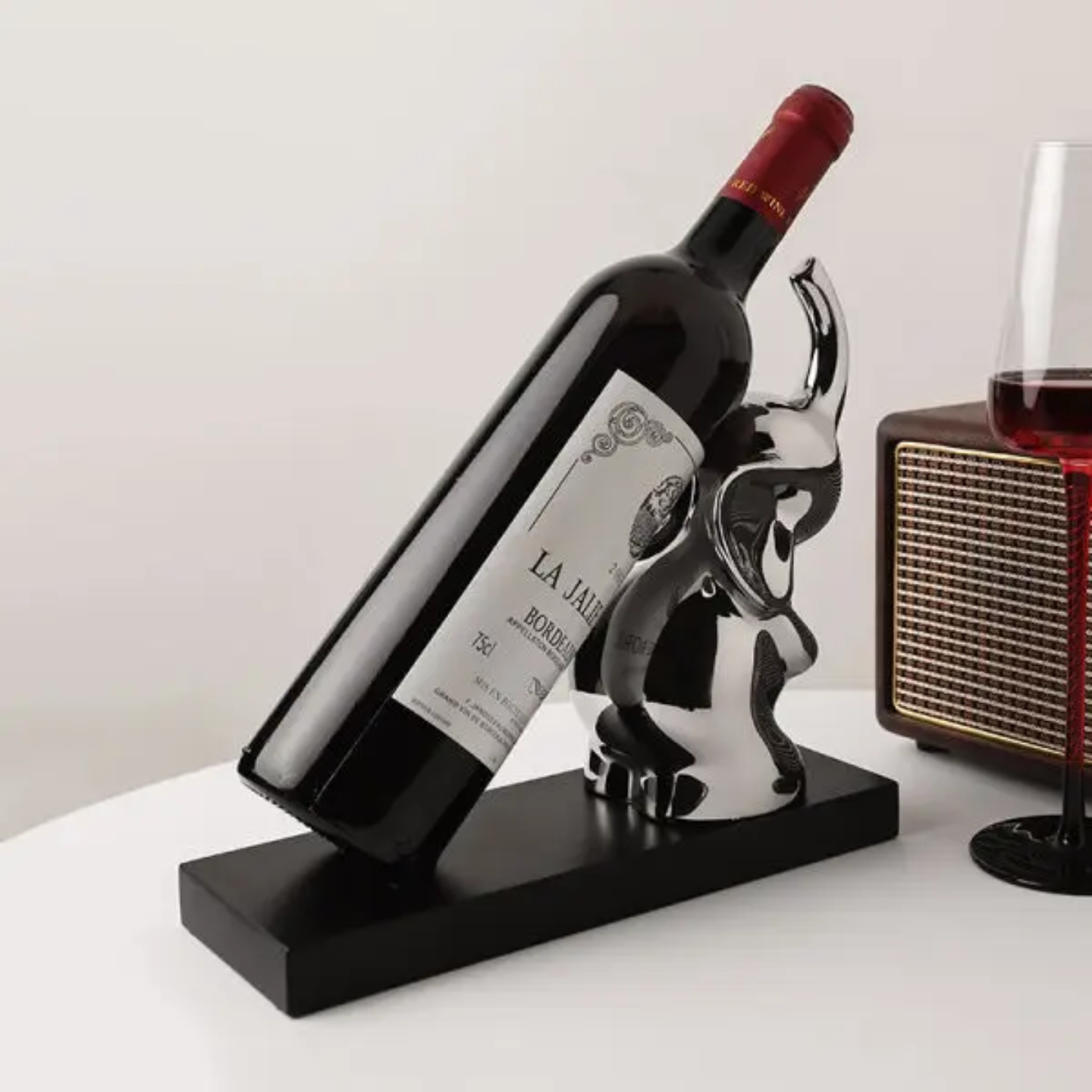 ELEPHANT WINE BOTTLE HOLDER