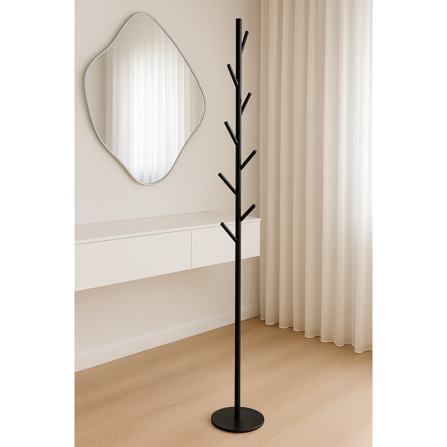 BLACK Metal Coat rack