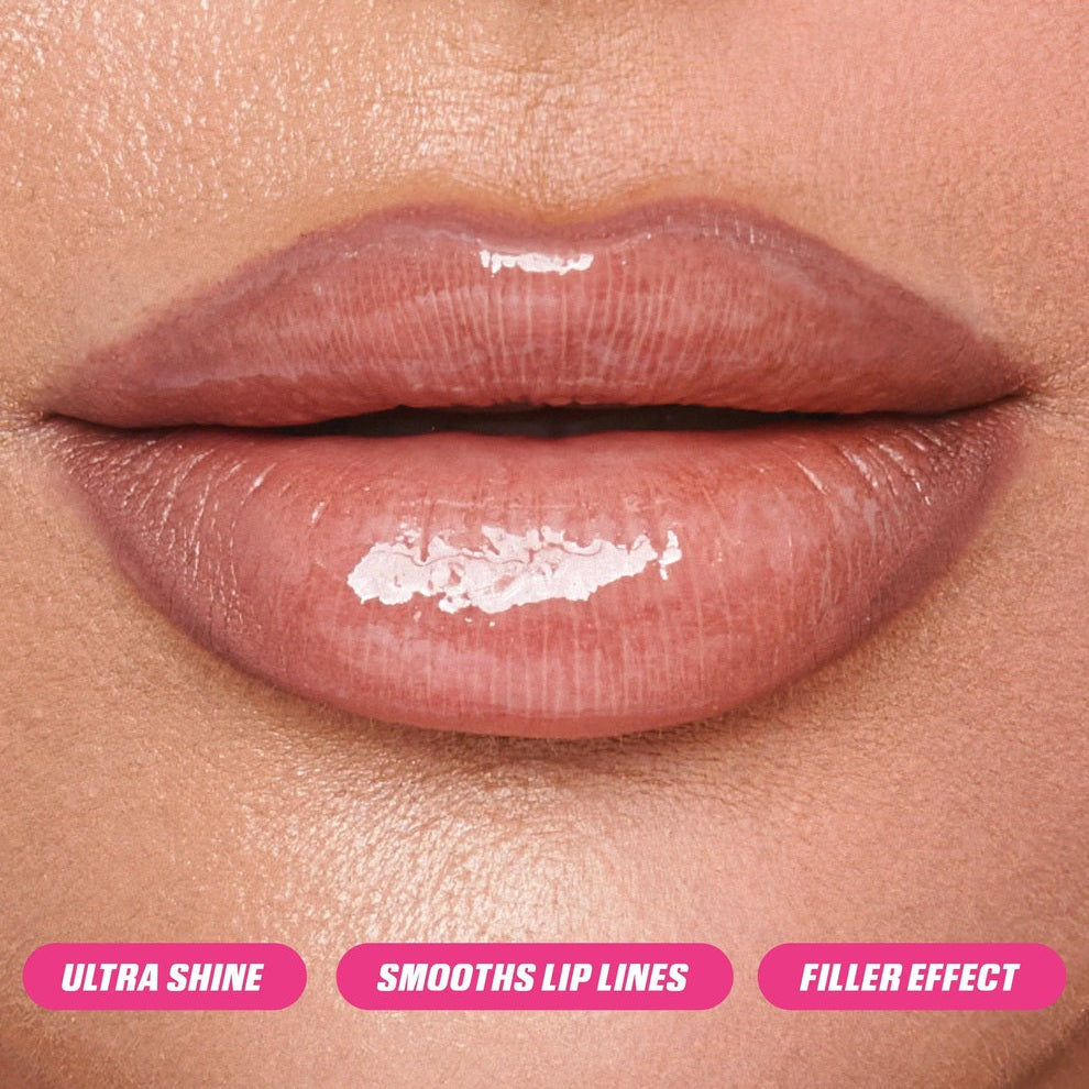 HUDA BEAUTY FAUX FILLER EXTRA SHINE LIP GLOSS-COLOR UUU-BABY