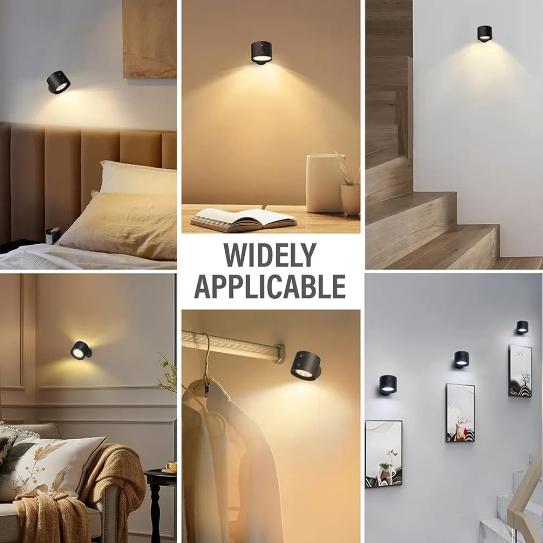 RECHARGEABLE MAGNETIC WALL LAMP WITH REMOTE CONTROL